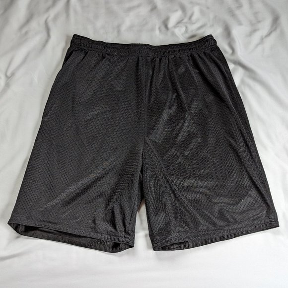 Black Mesh/Dazzle Reversible Basketball Shorts - Picture 1 of 6